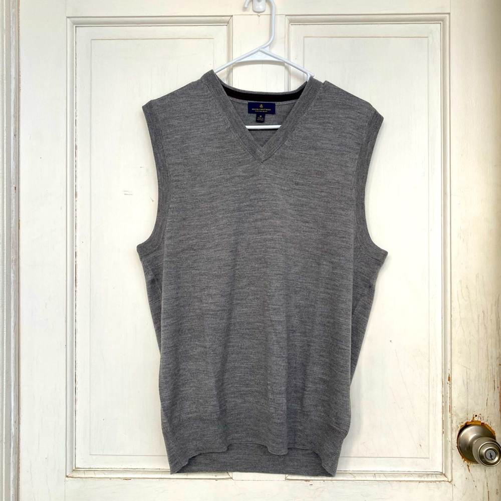 Merino Wool Sweater Vest - Medium